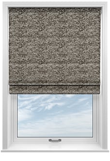Cyrus Crushed Velvet, Moonlight - Motorised Roman Blind